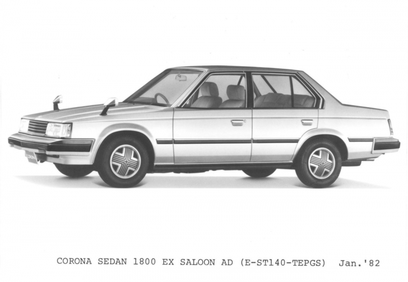 Toyota Corona 1800 EX -1982- była pierwszym na świecie samochodem wyposażonym w czujniki parkowania Back Sonar